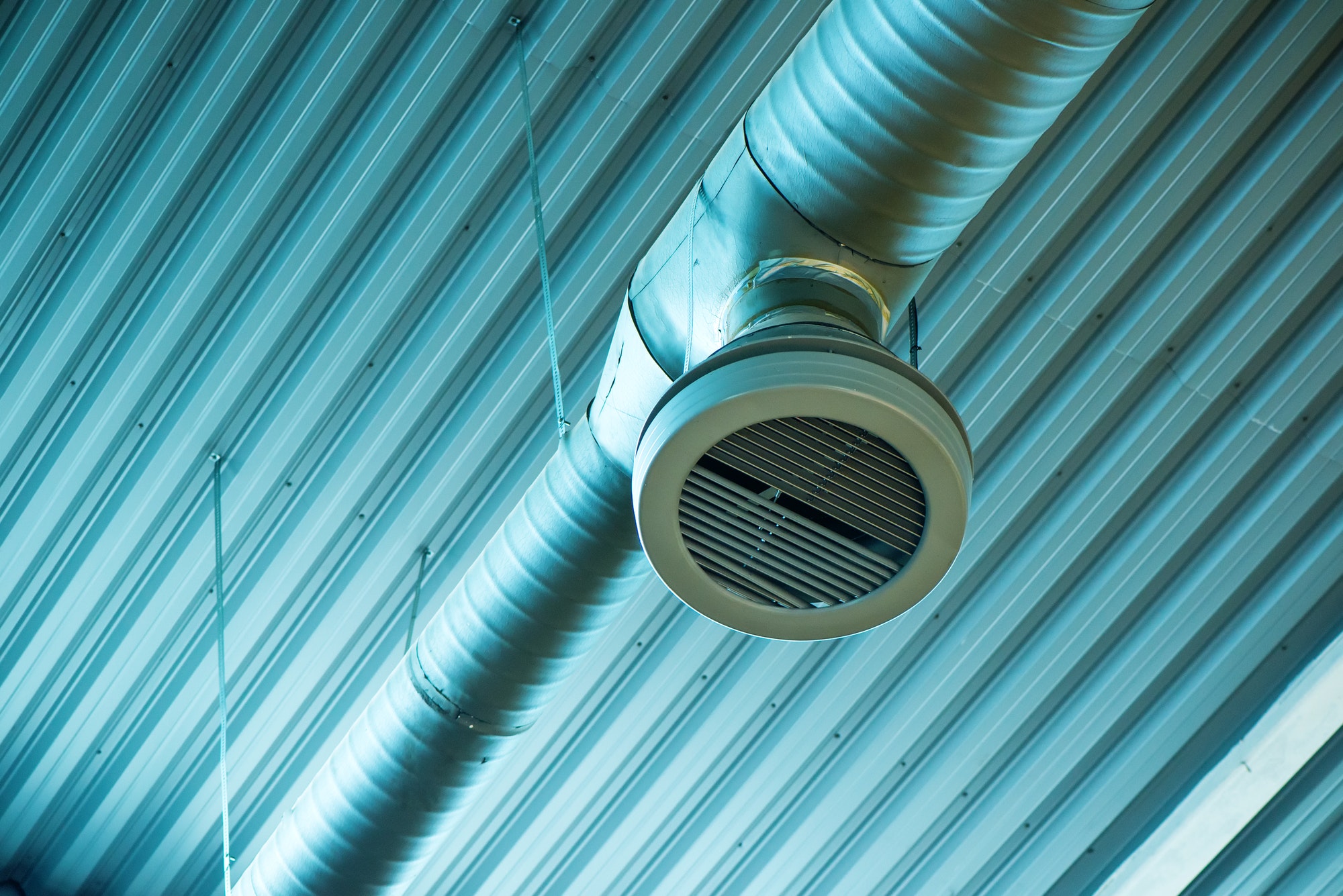 Industrial ventilation system pipes